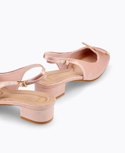 Paris Slingback Heel Pumps - Pink