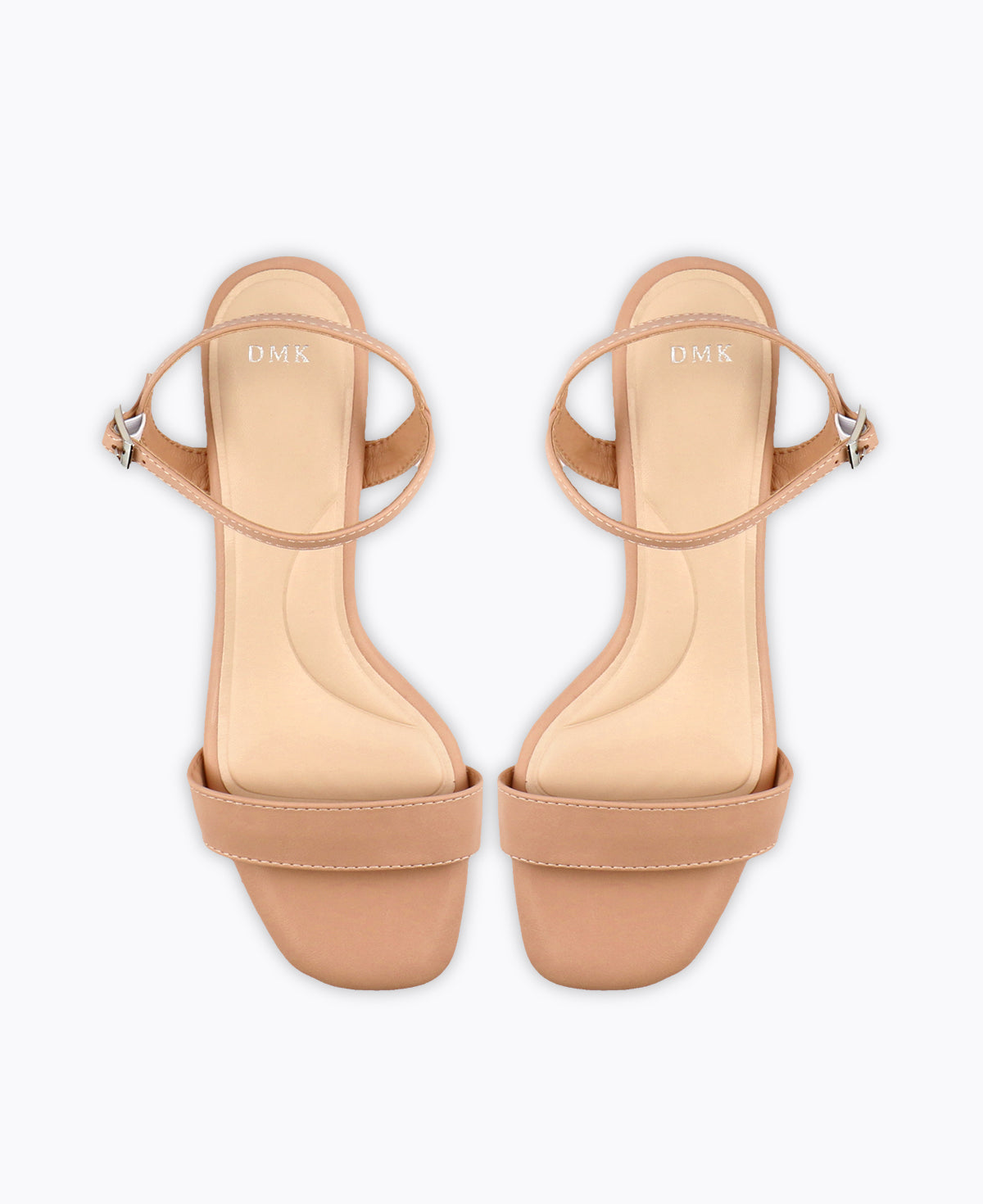 Low block heel sandals nude hotsell