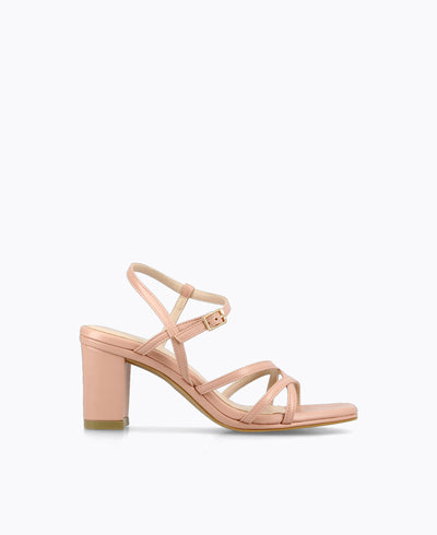 Hopelessly Romantic Strappy Heel Sandals - Nude