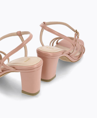 Hopelessly Romantic Strappy Heel Sandals - Nude