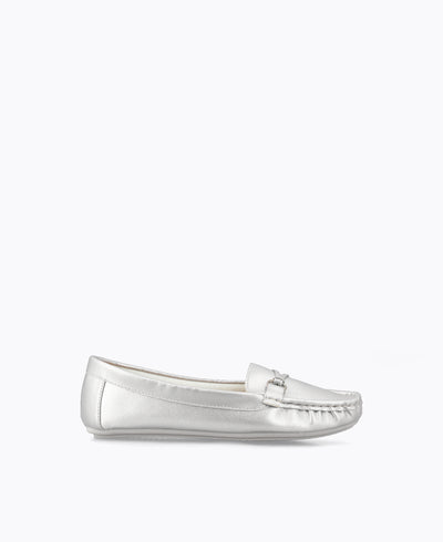 Jeanette Loafers - Silver