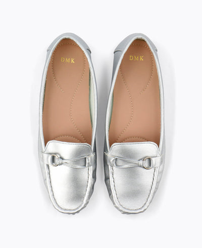 Jeanette Loafers - Silver