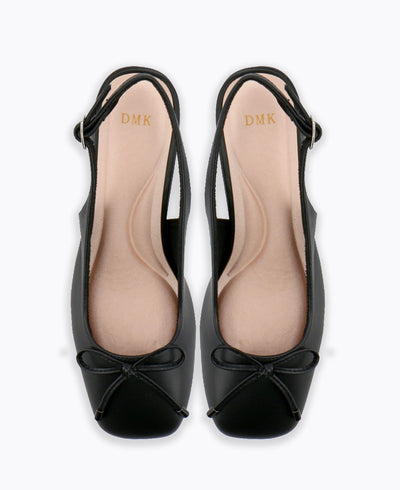 Cosette Slingback Heel Pumps - Black