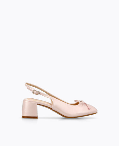 Cosette Slingback Heel Pumps - Pink