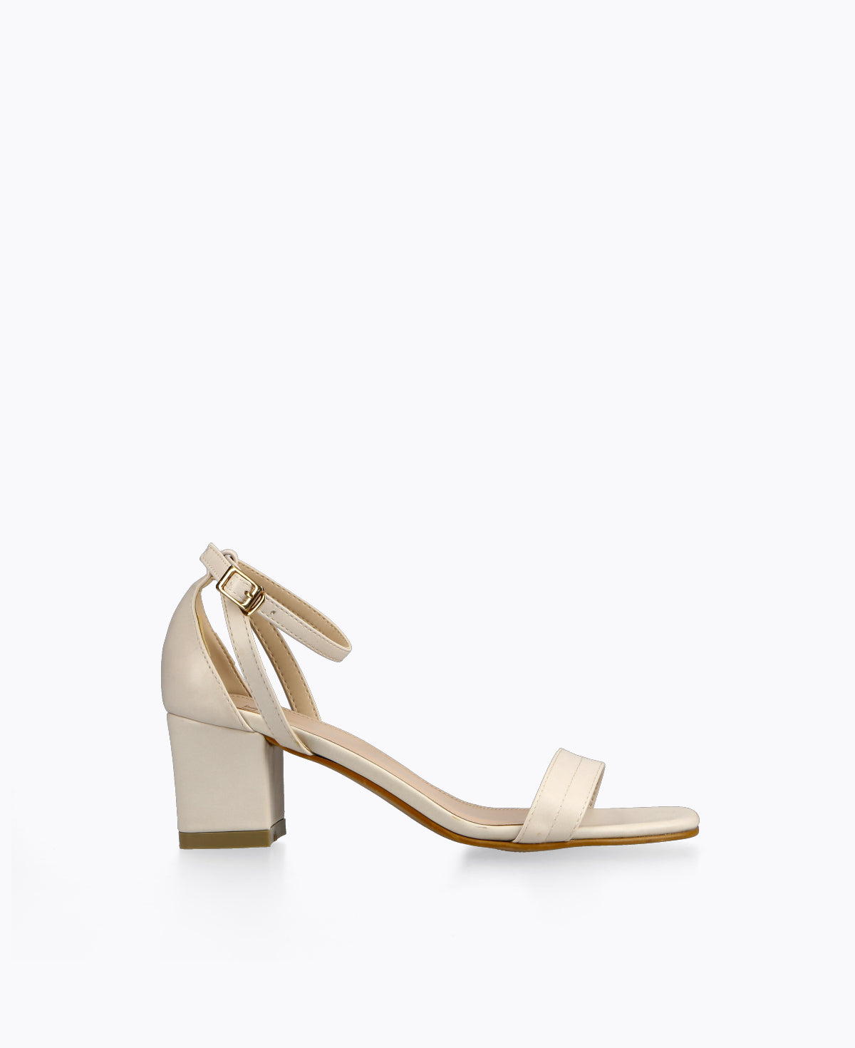 White heeled store sandals