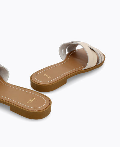 Addison Flat Sandals - Beige