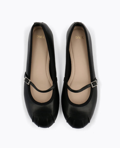 Bella Mary Jane Flats - Black