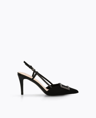 Kana Slingback Heel Pumps - Black