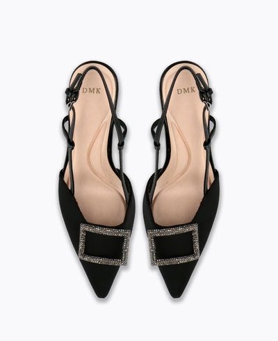 Kana Slingback Heel Pumps - Black