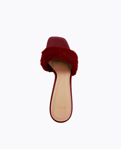 Delaney Heel Sandals - Maroon