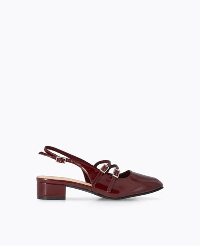 Naya Slingback Mary Janes - Red