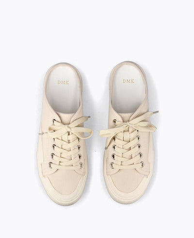 Camille Sneaker Mules - Beige