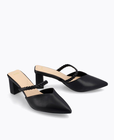 Erin Block Heel Pumps - Black