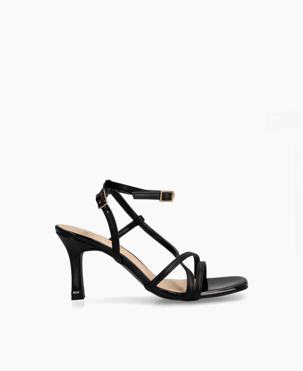 Comfortable black shop strappy sandals