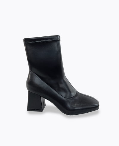 Robyn Block Heel Ankle Boots - Black