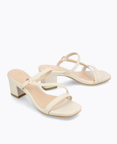 Tammy Block Heel Sandals - Beige