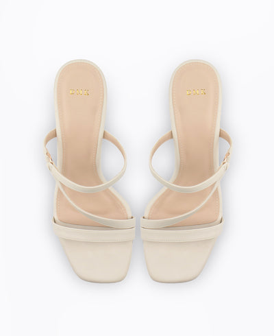 Tammy Block Heel Sandals - Beige