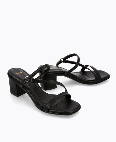 Tammy Block Heel Sandals - Black