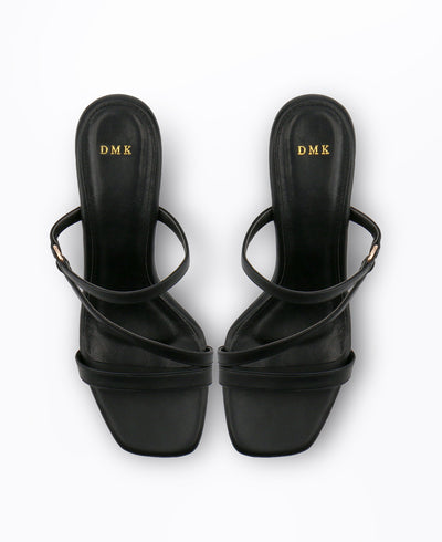 Tammy Block Heel Sandals - Black