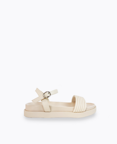 Abby Platform Sandals - Beige