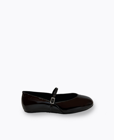 Wynona Mary Jane Flats - Black