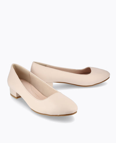 Vania Heel Pumps - Beige