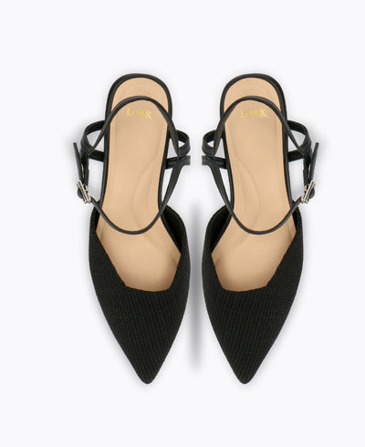 Belle Block Heel Pumps - Black