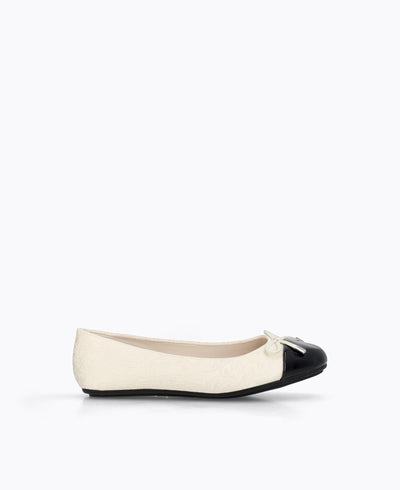 Corinne Ballerina Flats - Beige