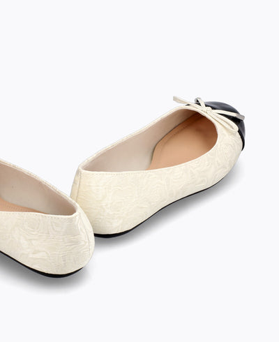 Corinne Ballerina Flats - Beige