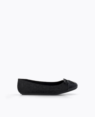 Corinne Ballerina Flats - Black