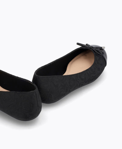 Corinne Ballerina Flats - Black