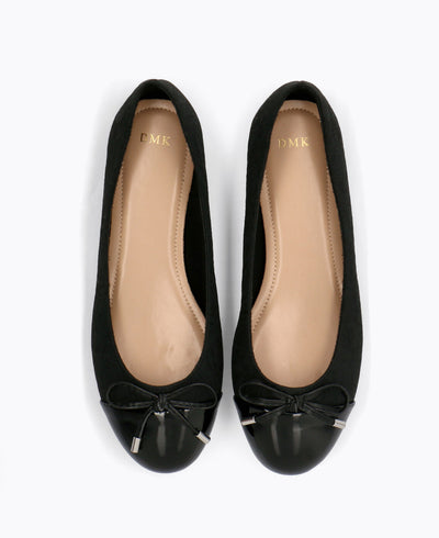 Corinne Ballerina Flats - Black