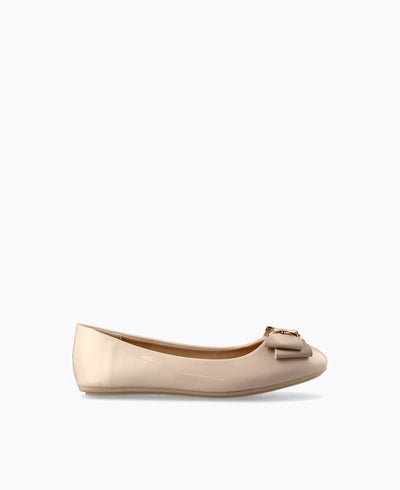 Penelope Flat Pumps - Beige