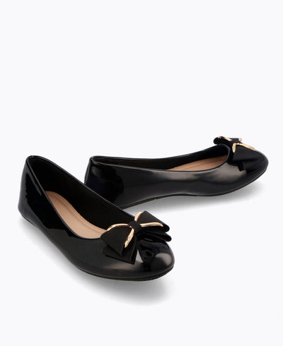 Penelope Flat Pumps - Black