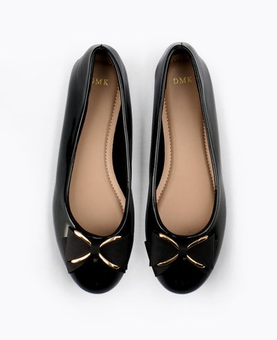 Penelope Flat Pumps - Black