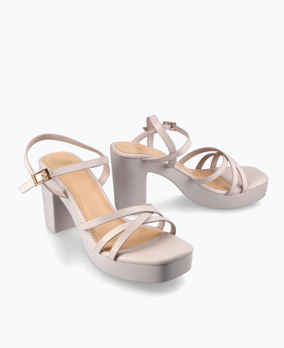 Uplift Me Platform Heel Sandals - Lilac