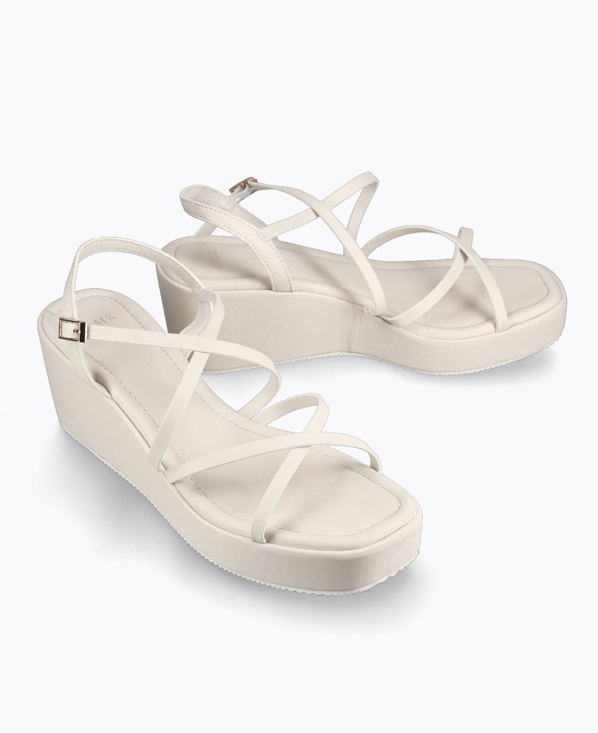 White dressy hot sale strappy sandals