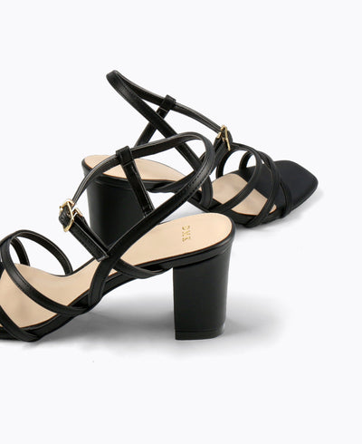 Rosaline Block Heel Sandals - Black