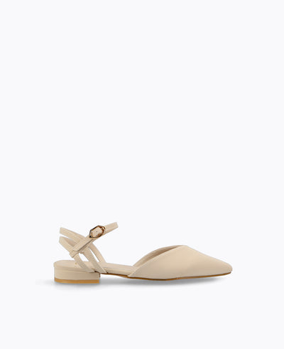 Roxanne Flat Pumps - Pearl White