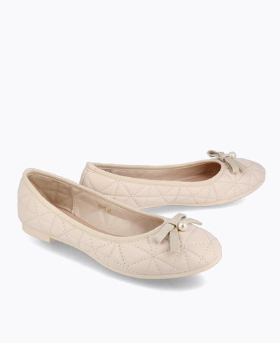 Juliet Ballerina Flats - Beige