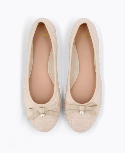 Juliet Ballerina Flats - Beige