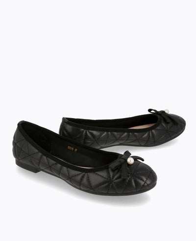 Juliet Ballerina Flats - Black