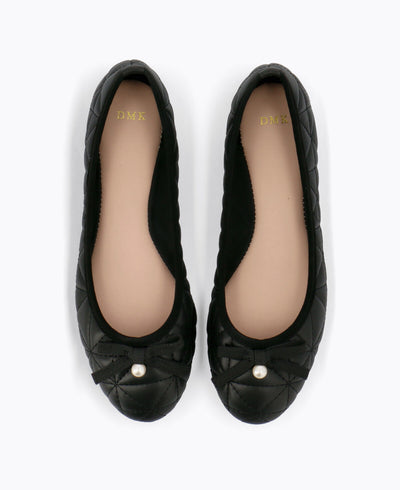 Juliet Ballerina Flats - Black