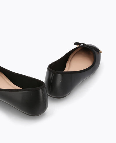 Fleur Ballerina Flats - Black