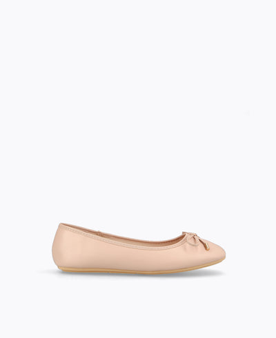 Fleur Ballerina Flats - Nude Pink