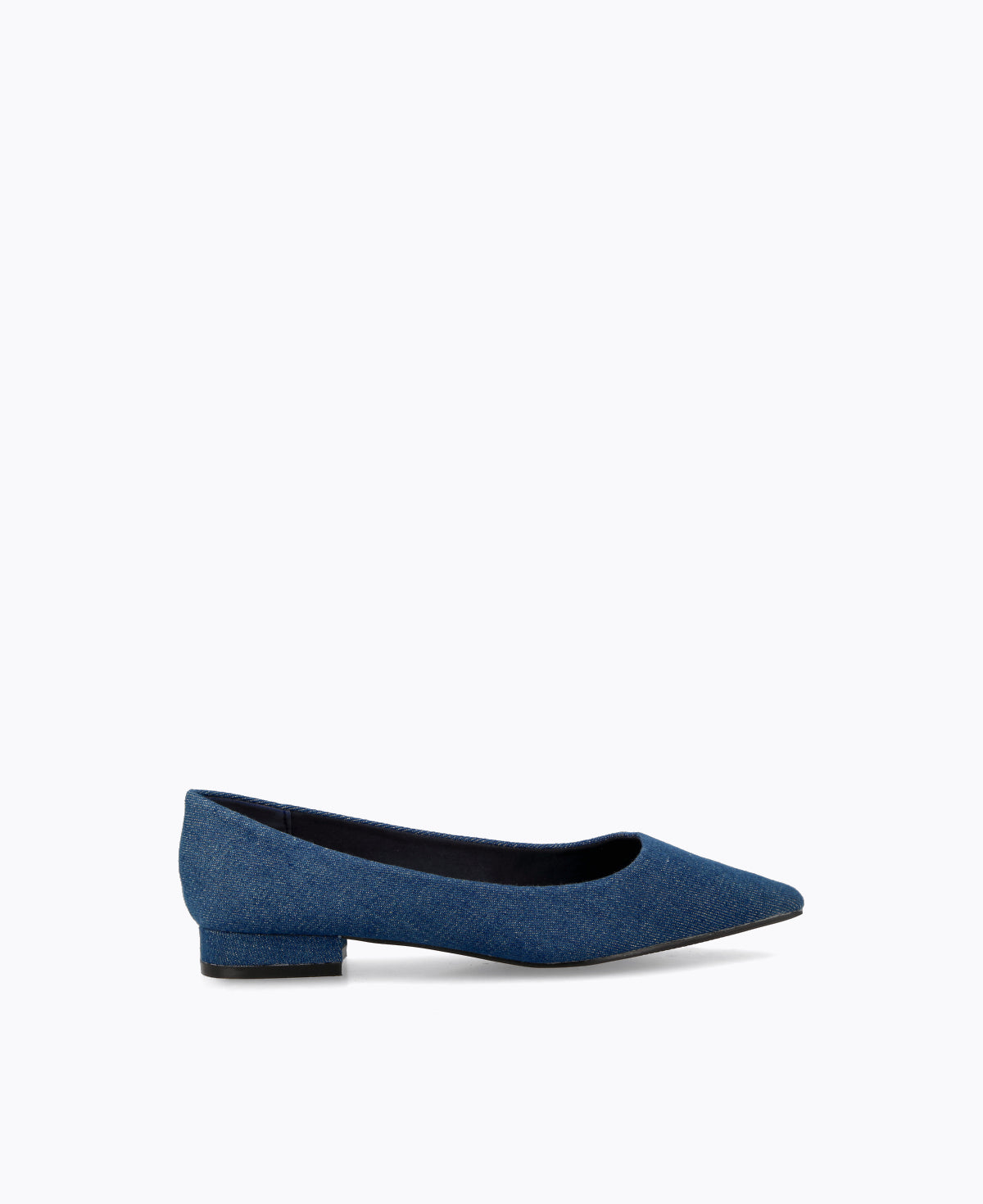 Blue flat pumps hot sale