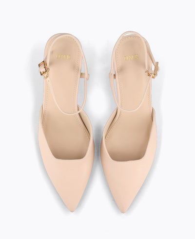 Crystal Clear Confidence Heel Pumps - Beige