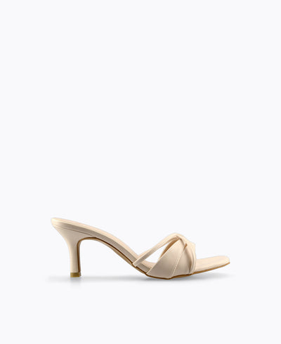 Stella Heel Sandals - Beige