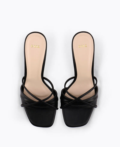 Stella Heel Sandals - Black