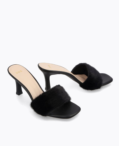 Delaney Heel Sandals - Black